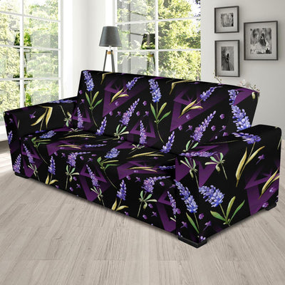 Lavender Pattern Print Design LV07 Sofa Slipcover-JORJUNE.COM