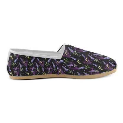 Lavender Pattern Print Design LV07 Women Casual Shoes-JorJune.com