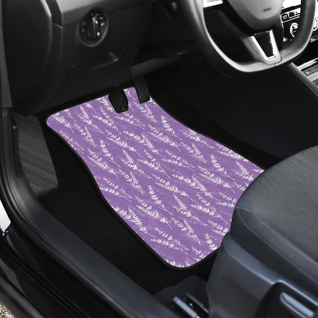 Lavender Pattern Print Design LV08 Car Floor Mats-JorJune.com