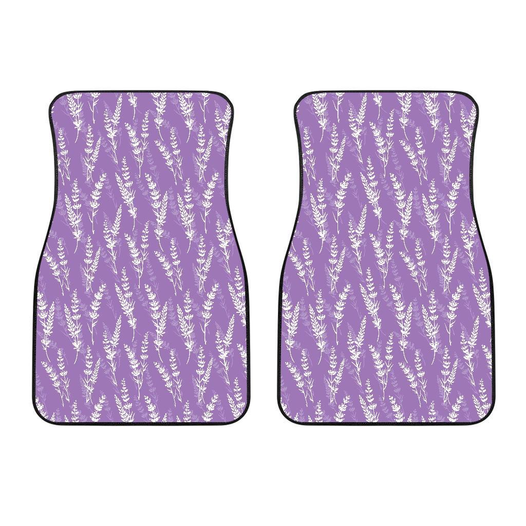 Lavender Pattern Print Design LV08 Car Floor Mats-JorJune.com