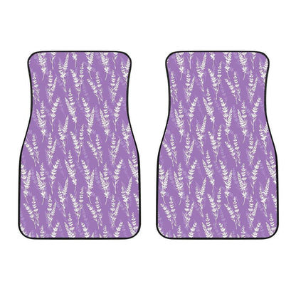 Lavender Pattern Print Design LV08 Car Floor Mats-JorJune.com