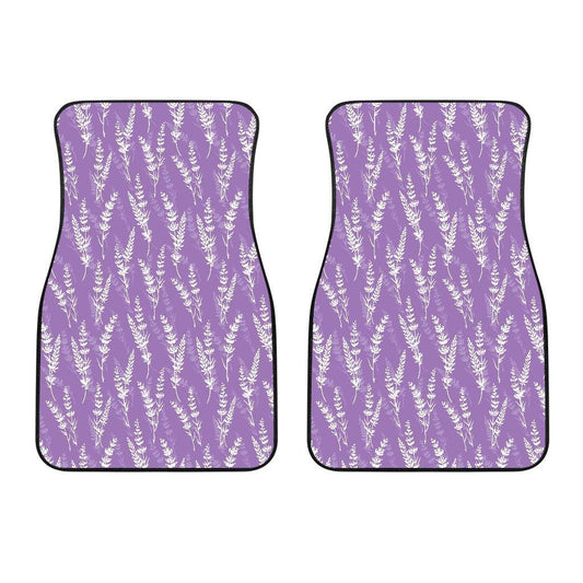 Lavender Pattern Print Design LV08 Car Floor Mats-JorJune.com