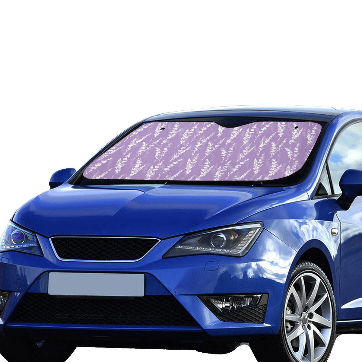 Lavender Pattern Print Design LV08 Car Sun Shade-JorJune