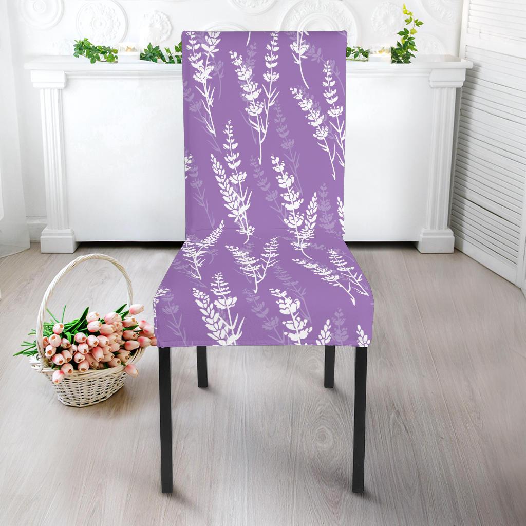Lavender Pattern Print Design LV08 Dining Chair Slipcover-JORJUNE.COM