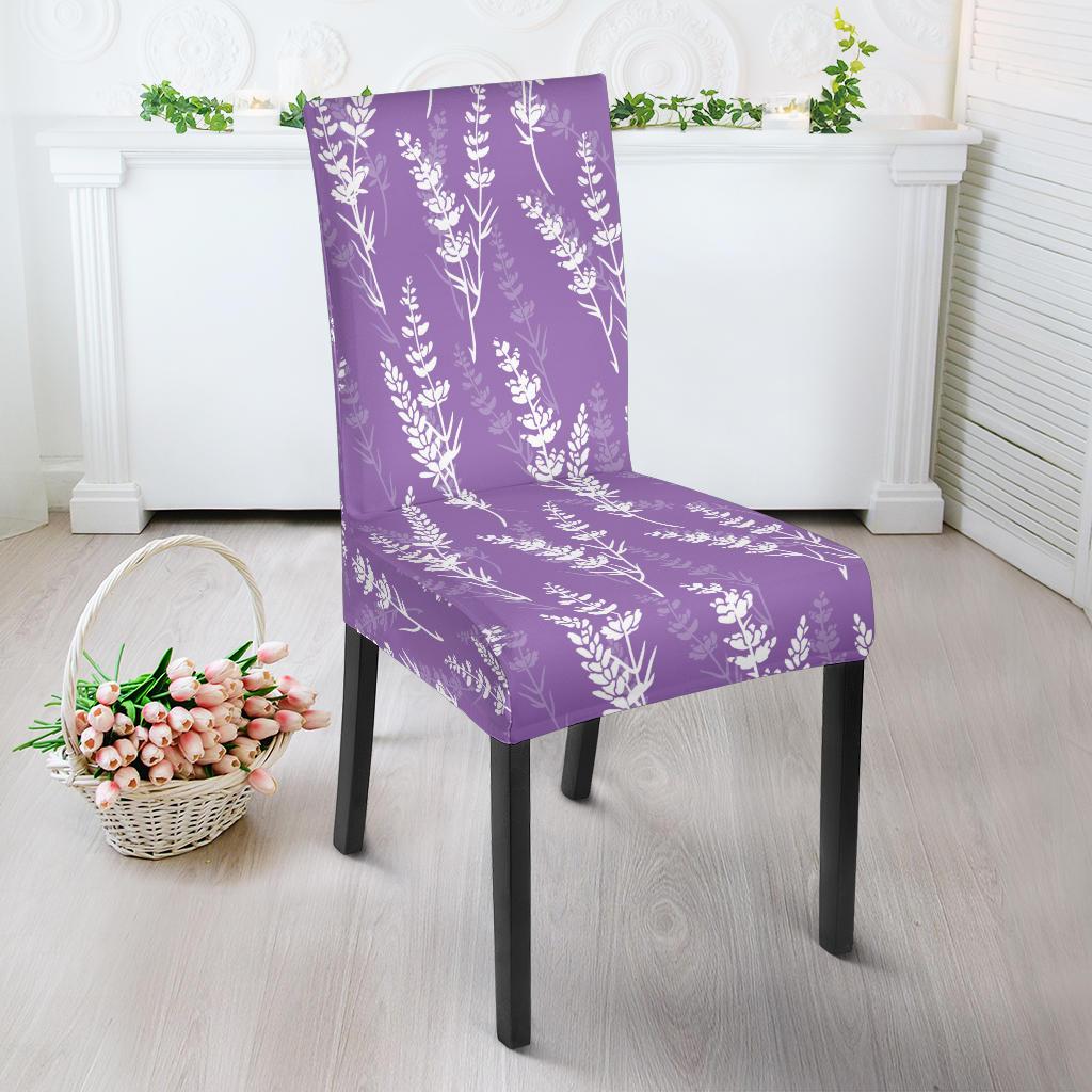 Lavender Pattern Print Design LV08 Dining Chair Slipcover-JORJUNE.COM