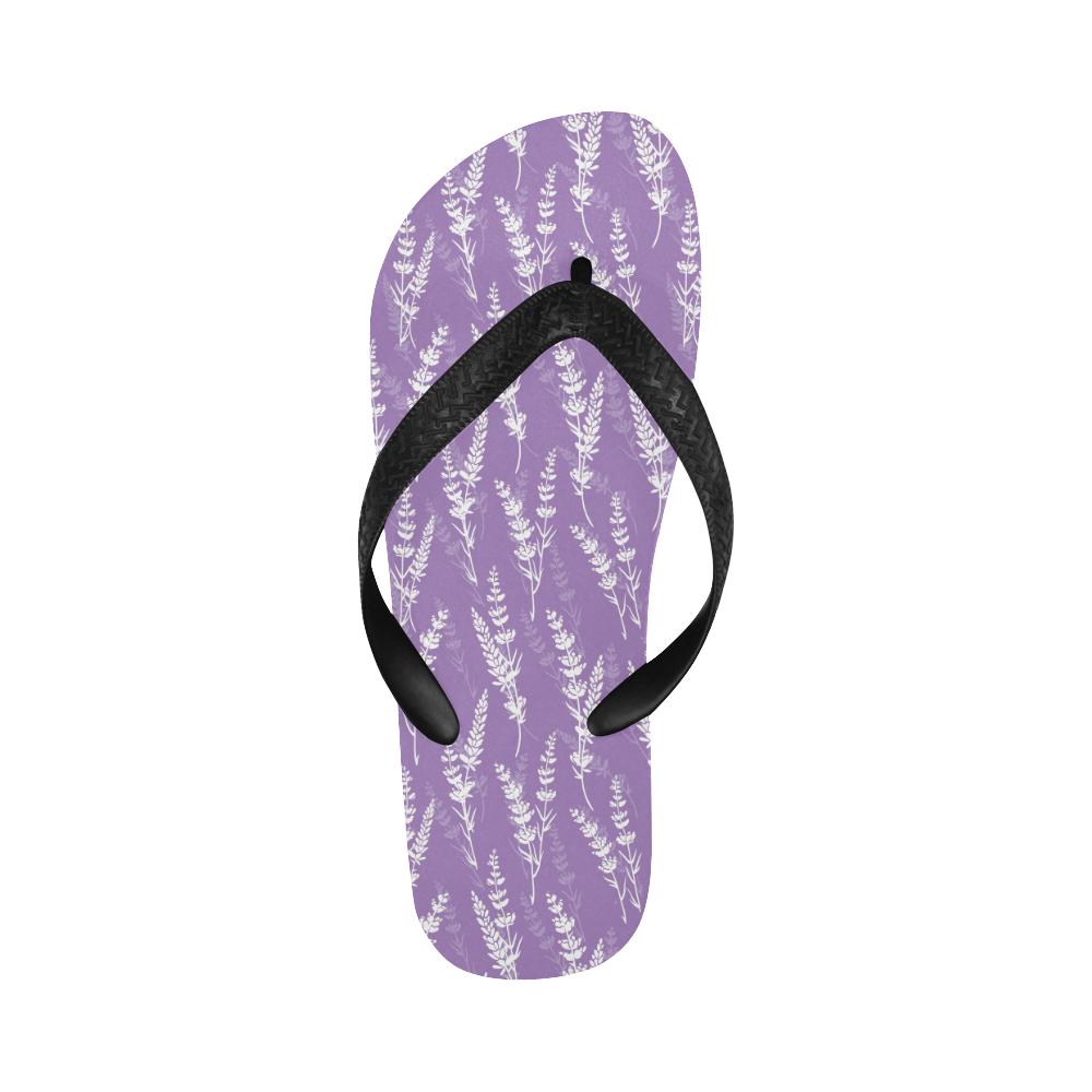 Lavender Pattern Print Design LV08 Flip Flops-JorJune