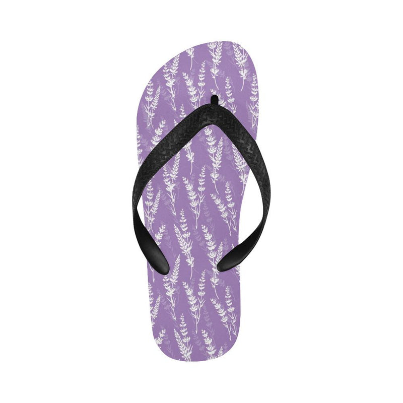 Lavender Pattern Print Design LV08 Flip Flops-JorJune