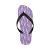 Lavender Pattern Print Design LV08 Flip Flops-JorJune