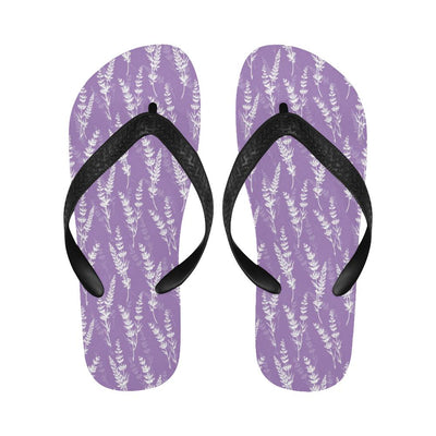 Lavender Pattern Print Design LV08 Flip Flops-JorJune