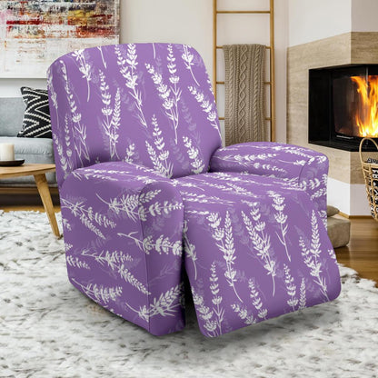 Lavender Pattern Print Design LV08 Recliner Slipcover-JORJUNE.COM