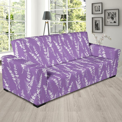 Lavender Pattern Print Design LV08 Sofa Slipcover-JORJUNE.COM