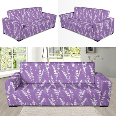 Lavender Pattern Print Design LV08 Sofa Slipcover-JORJUNE.COM