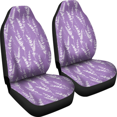 Lavender Pattern Print Design LV08 Universal Fit Car Seat Covers-JorJune