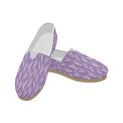 Lavender Pattern Print Design LV08 Women Casual Shoes-JorJune.com