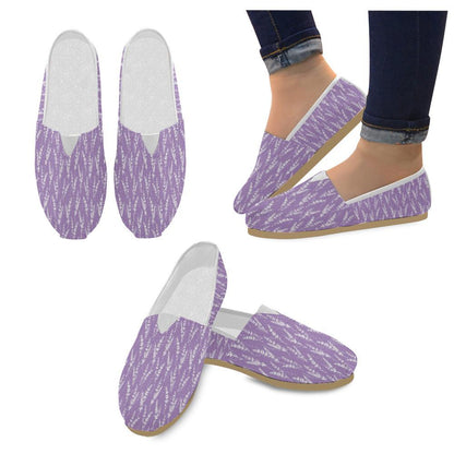 Lavender Pattern Print Design LV08 Women Casual Shoes-JorJune.com