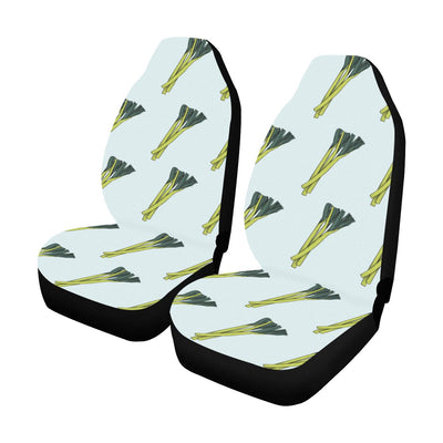 Leek Pattern Print Design 03 Car Seat Covers (Set of 2)-JORJUNE.COM