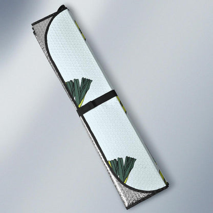 Leek Pattern Print Design 03 Car Sun Shades-JORJUNE.COM
