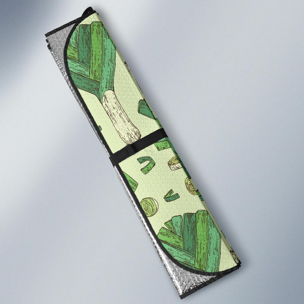 Leek Pattern Print Design 04 Car Sun Shades-JORJUNE.COM