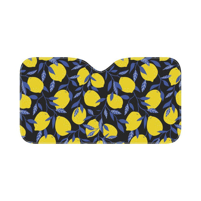 Lemon Pattern Print Design LM01 Car Sun Shade-JorJune