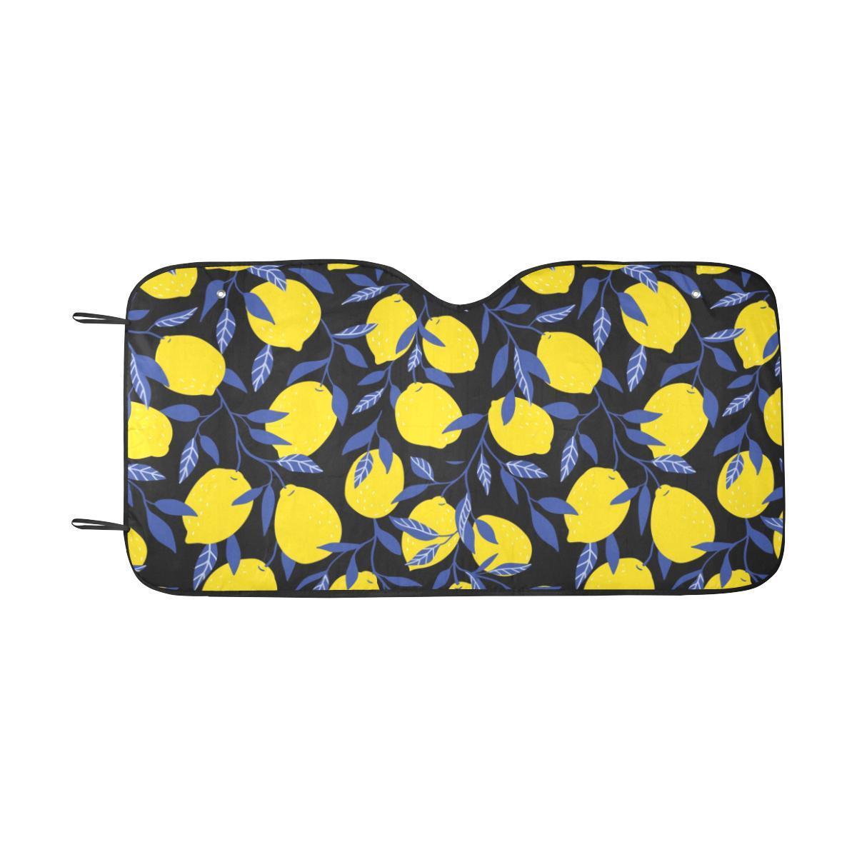 Lemon Pattern Print Design LM01 Car Sun Shade-JorJune