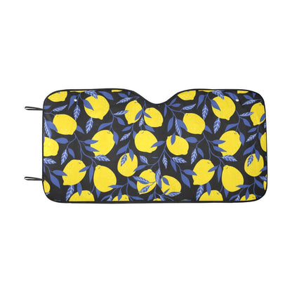Lemon Pattern Print Design LM01 Car Sun Shade-JorJune