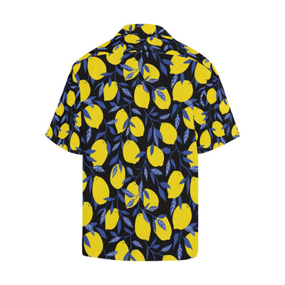 Lemon Pattern Print Design LM01 Men Hawaiian Shirt-JorJune