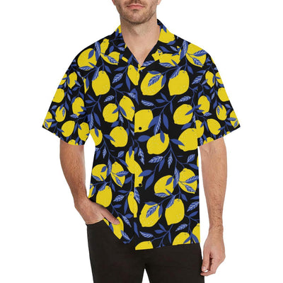 Lemon Pattern Print Design LM01 Men Hawaiian Shirt-JorJune