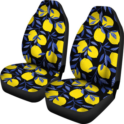 Lemon Pattern Print Design LM01 Universal Fit Car Seat Covers-JorJune