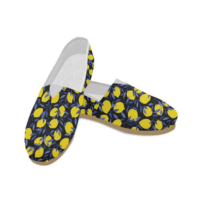 Lemon Pattern Print Design LM01 Women Casual Shoes-JorJune.com