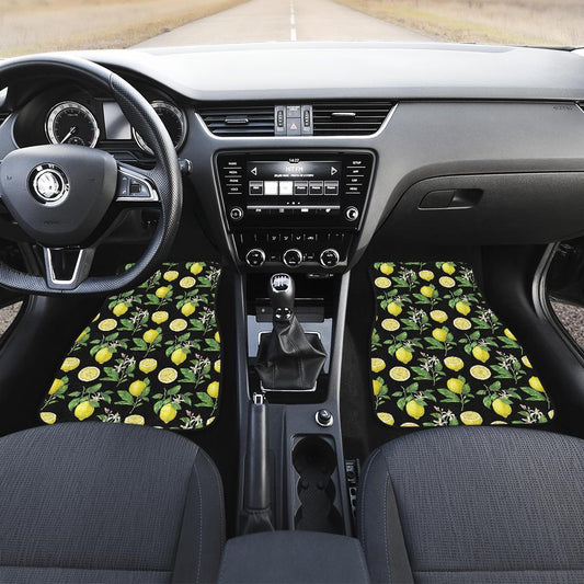 Lemon Pattern Print Design LM02 Car Floor Mats-JorJune.com