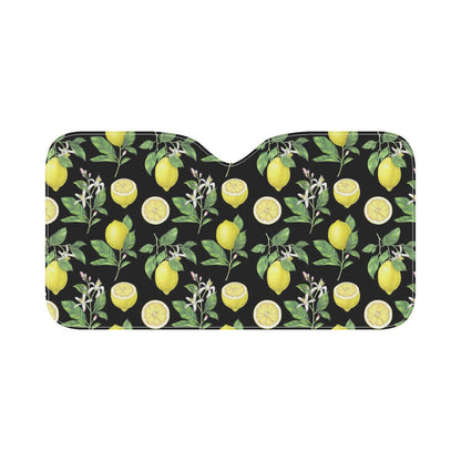 Lemon Pattern Print Design LM02 Car Sun Shade-JorJune