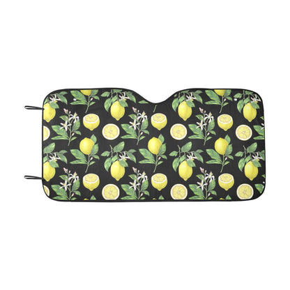 Lemon Pattern Print Design LM02 Car Sun Shade-JorJune