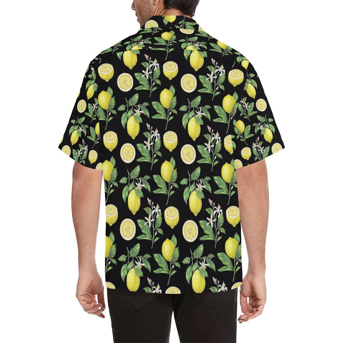Lemon Pattern Print Design LM02 Men Hawaiian Shirt-JorJune