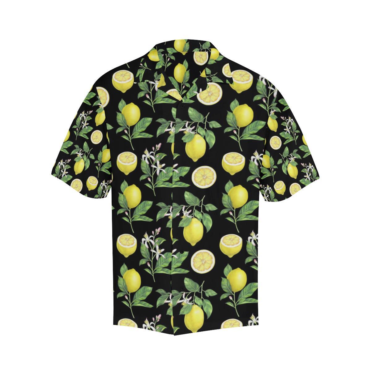Lemon Pattern Print Design LM02 Men Hawaiian Shirt-JorJune