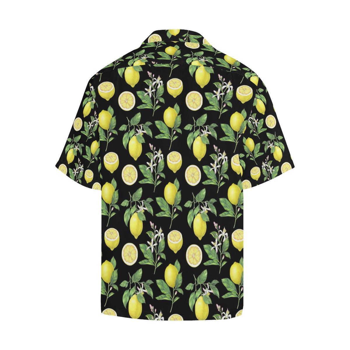 Lemon Pattern Print Design LM02 Men Hawaiian Shirt-JorJune