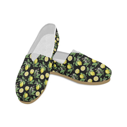 Lemon Pattern Print Design LM02 Women Casual Shoes-JorJune.com