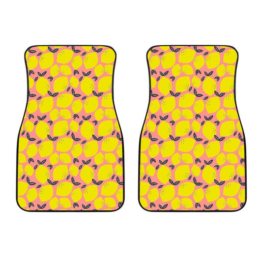 Lemon Pattern Print Design LM03 Car Floor Mats-JorJune.com