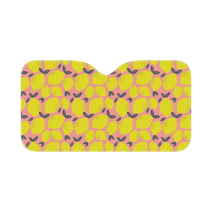 Lemon Pattern Print Design LM03 Car Sun Shade-JorJune