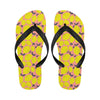 Lemon Pattern Print Design LM03 Flip Flops-JorJune