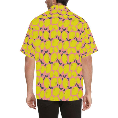 Lemon Pattern Print Design LM03 Men Hawaiian Shirt-JorJune