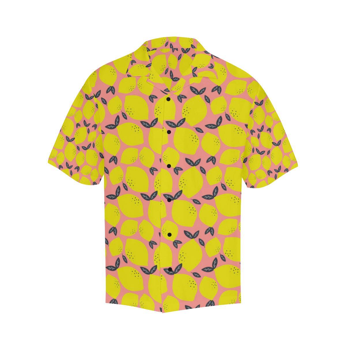 Lemon Pattern Print Design LM03 Men Hawaiian Shirt-JorJune