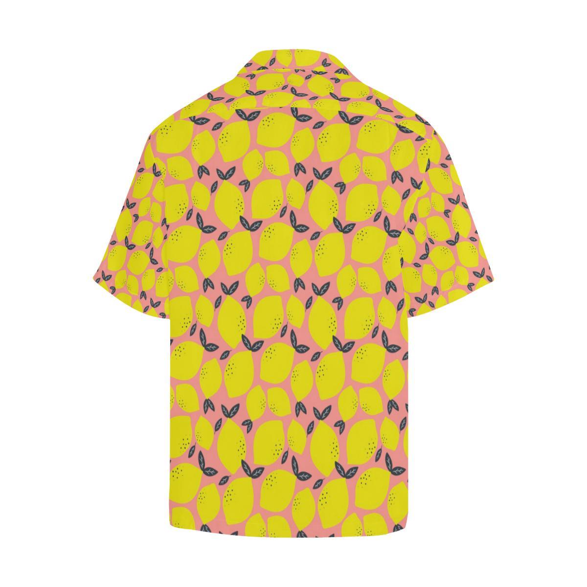 Lemon Pattern Print Design LM03 Men Hawaiian Shirt-JorJune
