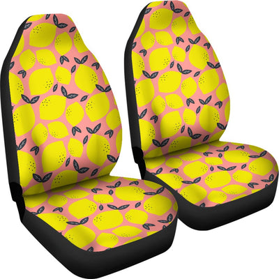 Lemon Pattern Print Design LM03 Universal Fit Car Seat Covers-JorJune