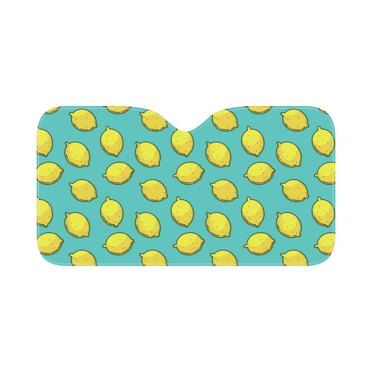 Lemon Pattern Print Design LM04 Car Sun Shade-JorJune