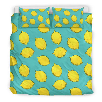 Lemon Pattern Print Design LM04 Duvet Cover Bedding Set-JORJUNE.COM