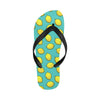 Lemon Pattern Print Design LM04 Flip Flops-JorJune