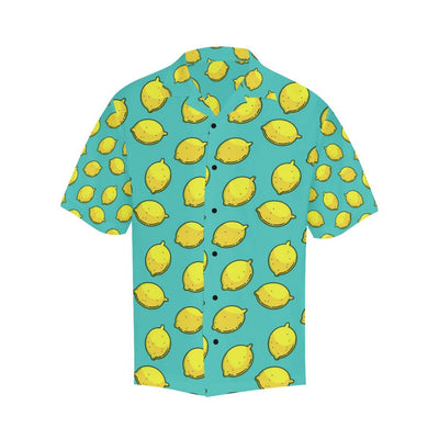 Lemon Pattern Print Design LM04 Men Hawaiian Shirt-JorJune