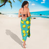 Lemon Pattern Print Design LM04 Sarong Pareo Wrap-JORJUNE.COM