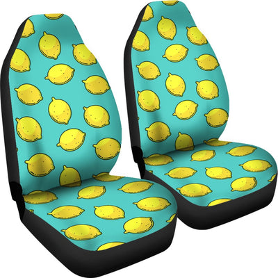 Lemon Pattern Print Design LM04 Universal Fit Car Seat Covers-JorJune