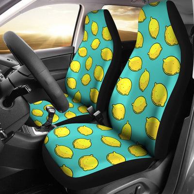 Lemon Pattern Print Design LM04 Universal Fit Car Seat Covers-JorJune